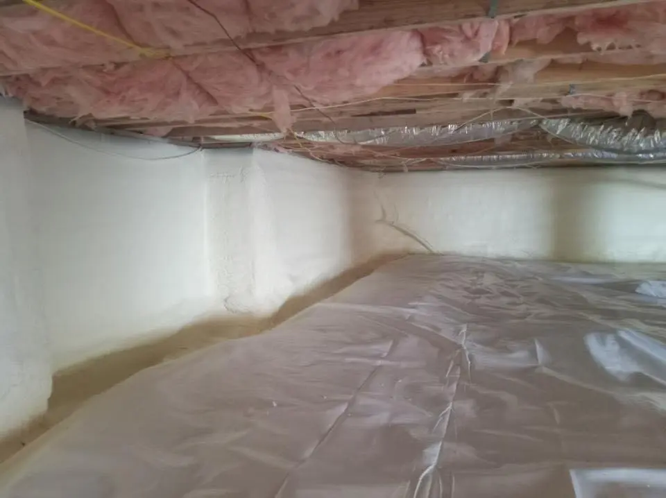 Crawl space encapsulation with closed-cell spray foam for Spray Foam Roofing in Lexington